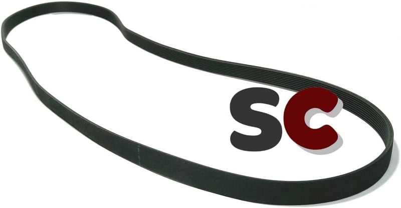 SC Solocorreas Mosógép Ékszíj 6EPJ 1234 - Fekete Gumi Alkatrész Szerelési Útmutatóval - Univerzális Pótalkatrész Kompatibilitási Leírással