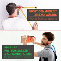 Scalnuvyyh Fúrósablon Szintezővel 71mm Távolságú Aljzatokhoz Vonalzóval 5