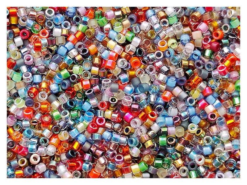 SCARA BEADS GET INSPIRED Japonské sklenené korálky Delica Miyuki mix 11/0 – 10 g súprava rokajlových korálok na ručné práce