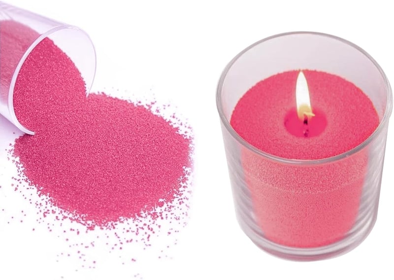 Scentoria Gyertya Homok Rózsaszín 800g DIY Gyertyakészítéshez Kanóccal