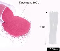 Scentoria Gyertya Homok Rózsaszín 800g DIY Gyertyakészítéshez Kanóccal 2