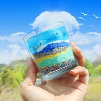 Scentoria Gyertya Készítő Szett 17 Kanóccal, 15 Szín, 450g Paraffinviasz - 15 colours 450 g candle sand with wick 8