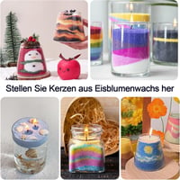 Scentoria Gyertya Készítő Szett 17 Kanóccal, 15 Szín, 450g Paraffinviasz - 15 colours 450 g candle sand with wick 3
