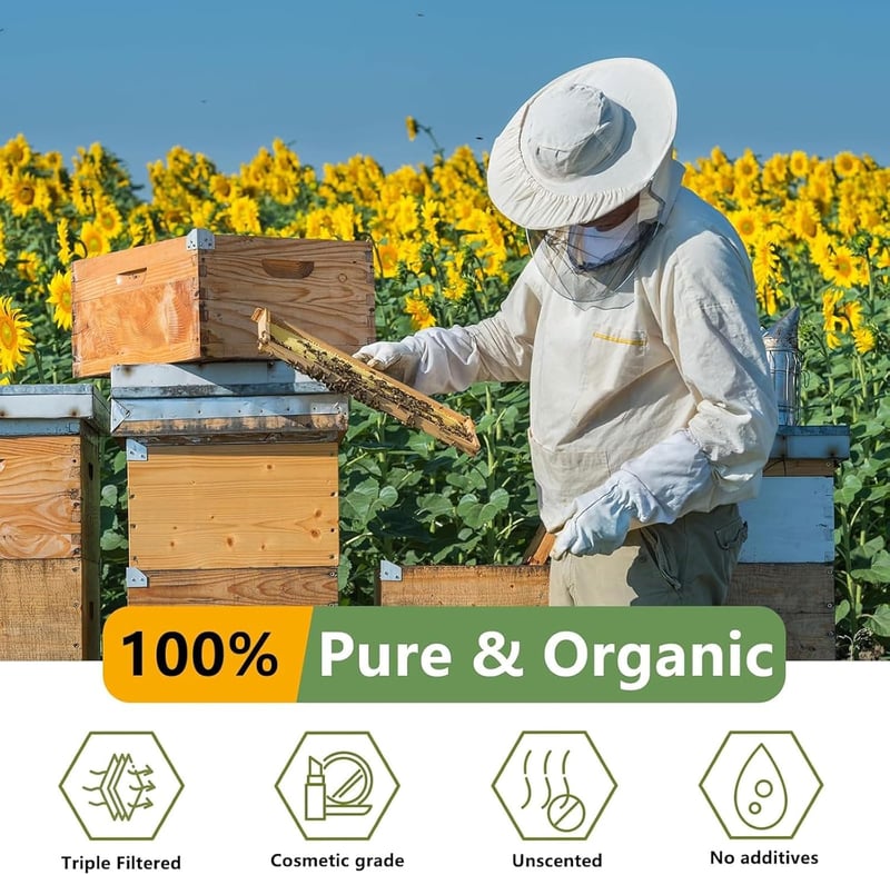 Ceară de albine Scentoria 800g organică pentru lumânări și cosmetică