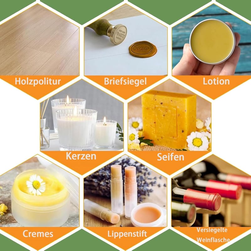 Ceară de albine Scentoria 800g organică pentru lumânări și cosmetică