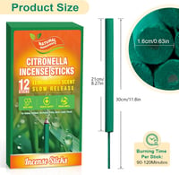 Scentorini Füstölő Pálcika Szett 120 db - Citronella, Levendula, Vanília, Amber Musk 2