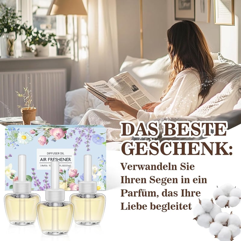 SCENTORINI Illatpálca Utántöltő 3x19ml Pamut Illat Air Wick Glade Kompatibilis