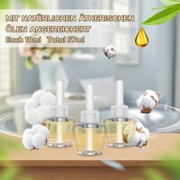 SCENTORINI Illatpálca Utántöltő 3x19ml Pamut Illat Air Wick Glade Kompatibilis 4