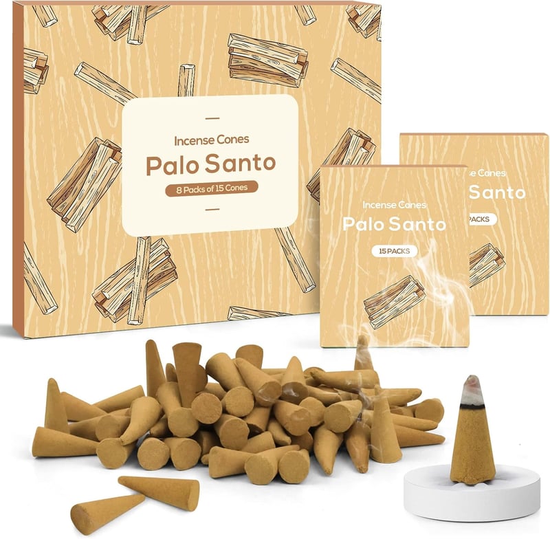 Scentorini Palo Santo füstölőkúp tartóval - 120 db