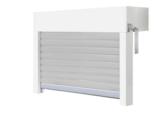 Schellenberg 39048 Set rulou exterior montabil pentru fereastră, sistem Mini, PVC, 100x50 cm — deteriorări minore pe rulou (stare: vezi a 2-a imagine)