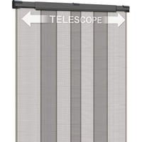Schellenberg 50653 Teleskopická sieť proti hmyzu na balkónové dvere, šírka 75 – 95 cm, výška 220 cm, antracitová 3