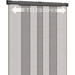 Schellenberg 50654 Teleskopska zavjesa protiv komaraca za balkonska vrata, širina 105-130 cm, 250 — poderotina na mreži (stanje: vidi 2. sliku)