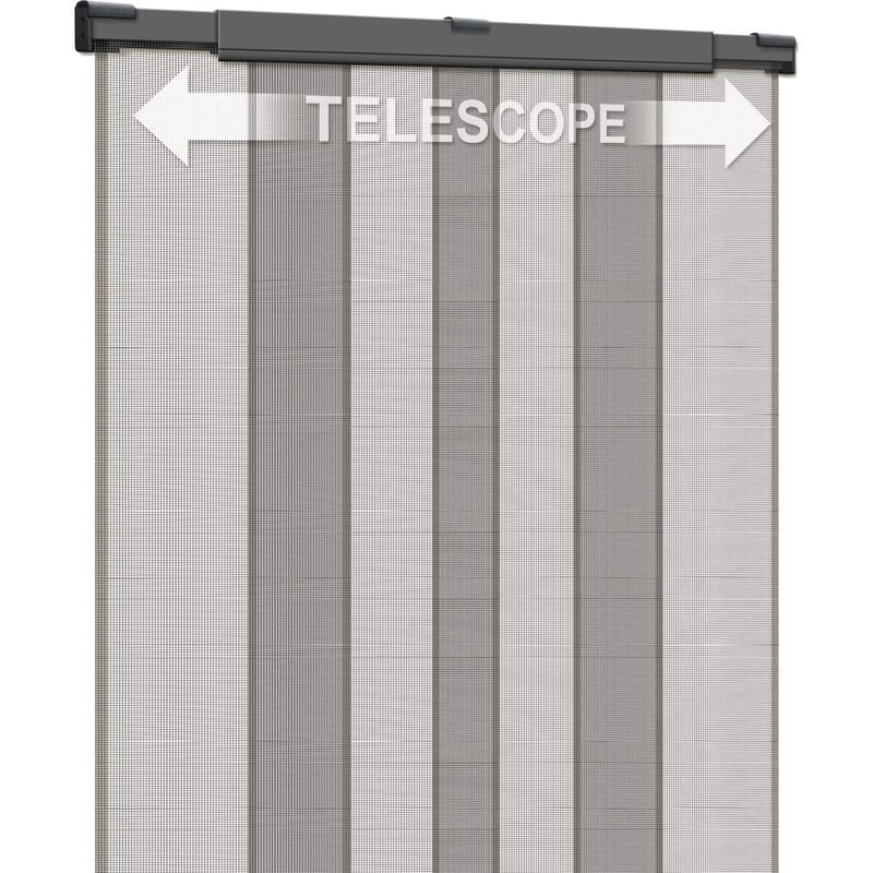 Schellenberg 50654 Sieťka proti hmyzu na balkónové dvere, teleskopická sieťka proti hmyzu, šírka 105-130 cm, výška 250 cm, antracitová