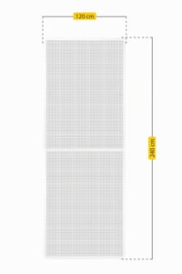 Schellenberg 70044 Prémium sieťka proti hmyzu na okno s hliníkovým rámom, 120x240 cm, biela — Sieťka je natrhnutá (stav: pozri 2. obrázok) 9