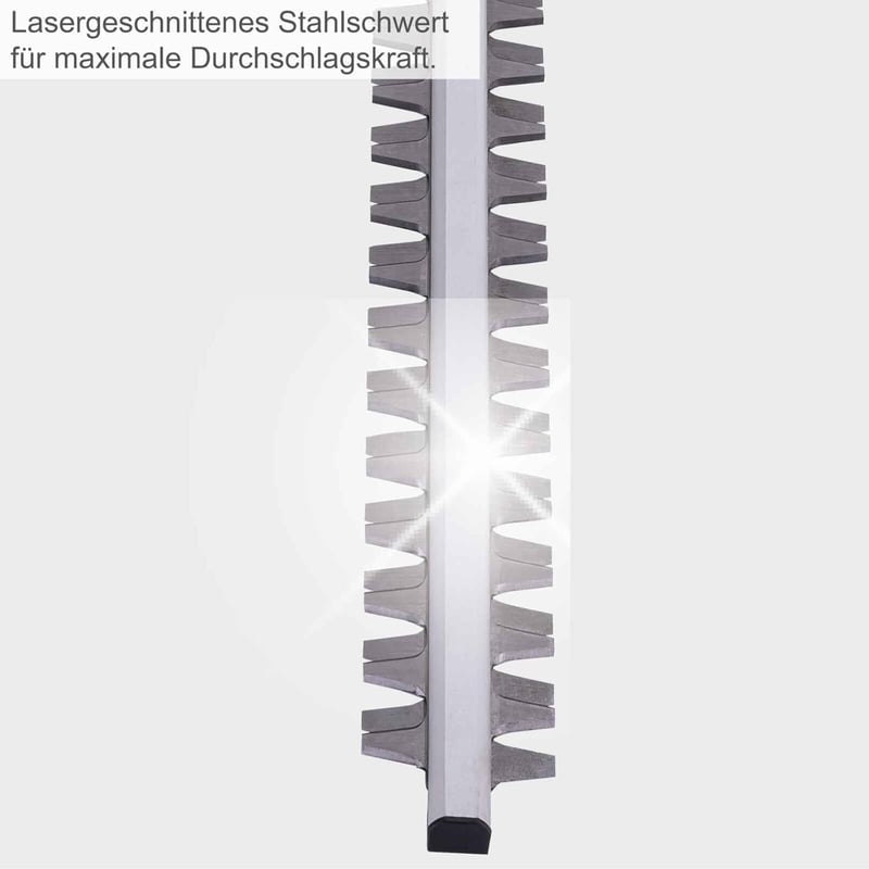 Scheppach ETHT1000 elektromos sövényvágó 1000W, 500mm vágási hossz, forgatható fej
