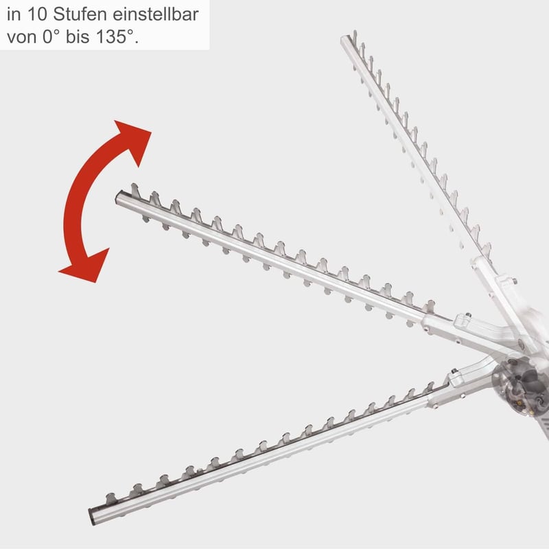 Scheppach ETHT1000 elektromos sövényvágó 1000W, 500mm vágási hossz, forgatható fej