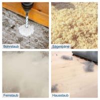 Aspirator industrial 3in1 Scheppach HD2P 1250W - Debit de aer 120m³/h, rezervor 5L, vacuum 2000Pa, furtun 40/2000mm, cu 3 duze 6
