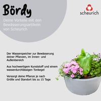 Dispozitiv de udare Scheurich Bördy XXL din plastic cu con din lut, Green Pearl, înălțime 33 cm, capacitate 1,0 l 5