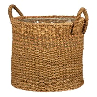 Kvetináč Scheurich Seagrass 27 z morskej trávy s úchytkami, farba Nut, priemer 28 cm, výška 24 cm, objem 13,1 litra 1