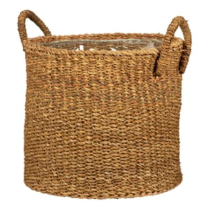 Scheurich Seagrass 27 košara za cvijeće od morske trave s ručkama, boja Nut, promjer 28 cm, visina 24 cm, 13,1 litara
