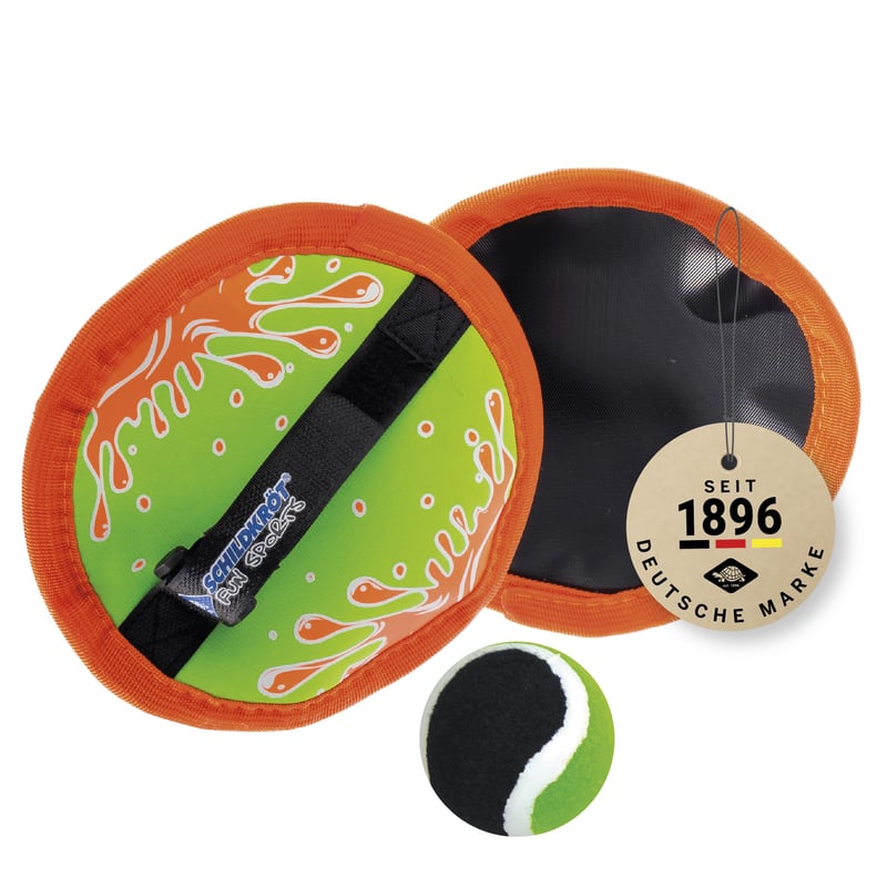 Schildkröt Fun Sports set loptica od neoprena na čičak - neonsko narančasta