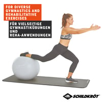 Gymnastická lopta Schildkröt 75 cm, antracitová – joga, rovnováha, fyzioterapia a sedenie v kancelárii, max. nosnosť 120 kg, vrátane pumpy 4