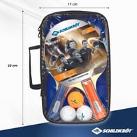 Set Tenis de Masă Schildkröt pentru 2 Jucători - 2 Palete, 3 Mingi, cu Husă, Calitate pentru Hobby 7