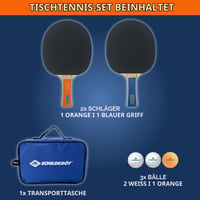 Set Tenis de Masă Schildkröt pentru 2 Jucători - 2 Palete, 3 Mingi, cu Husă, Calitate pentru Hobby 2