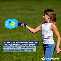 Set de Beachball din neopren Schildkröt - 2 palete, 2 mingi, husă din plasă, material neopren flexibil, elasticitate ridicată, joc de plajă și grădină pentru întreaga familie 3