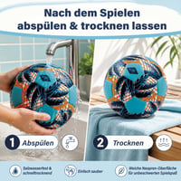 Minge de plajă mini din neopren Schildkröt, mărimea 2, Ø15 cm, rezistentă la apă sărată, suprafață textilă antiderapantă, pentru copii 5