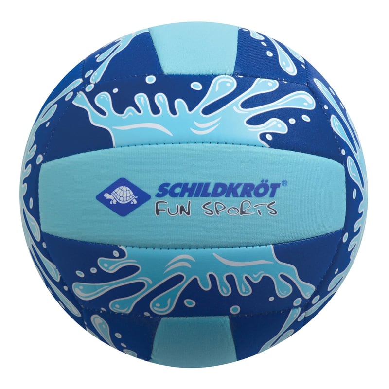 Minge de volei pe plajă din neopren Schildkröt, mărimea 5, diametru 21 cm, cu suprafață textilă, rezistentă la apă sărată, culori asortate, pentru grădină și plajă