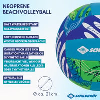 Schildkröt neoprén strandröplabda - 5-ös méret (Ø 21 cm) 4