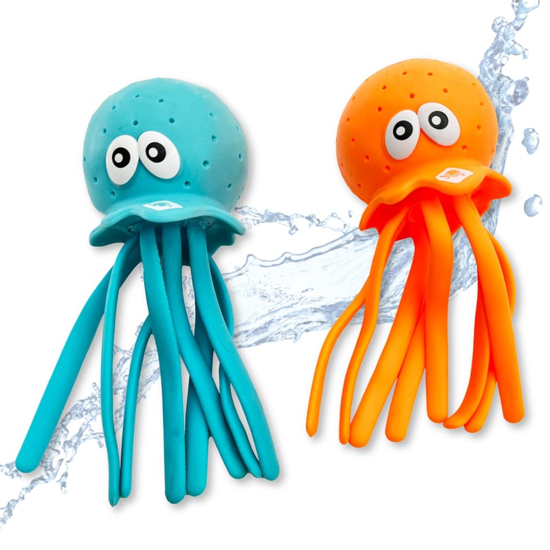 Vodné hračky pre deti Schildkröt Octo Buddies, 2 ks – Vodné zvieratká s efektom vodných bômb do bazéna a vane, od 3 rokov