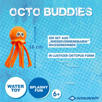 Vodné hračky pre deti Schildkröt Octo Buddies, 2 ks – Vodné zvieratká s efektom vodných bômb do bazéna a vane, od 3 rokov 2