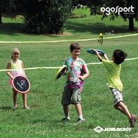 Set Schildkröt Ogo Sport – 2 discuri moi (Ø 29 cm) și 1 minge, set clasic de joc de aruncare în aer liber 6
