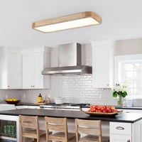 Schindora LED mennyezeti lámpa fa 100x30cm dimmelhető távirányítóval 5