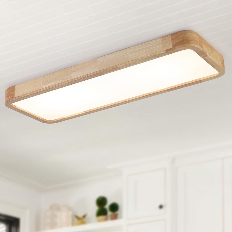 Schindora LED mennyezeti lámpa fa 100x30cm dimmelhető távirányítóval