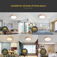 Schindora LED Mennyezeti Lámpa Kerek 40cm Meleg Fehér 28W 4