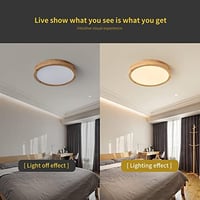 Schindora LED Mennyezeti Lámpa Kerek 40cm Meleg Fehér 28W 3