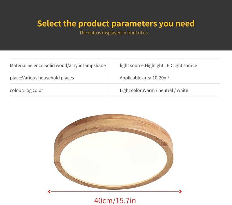 Schindora LED Mennyezeti Lámpa Kerek 40cm Meleg Fehér 28W