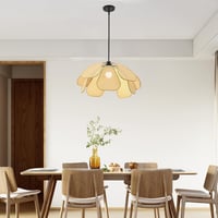 Schindora Vintage Boho Függőlámpa 80cm Kézzel Szőtt E27 Konyhához 7