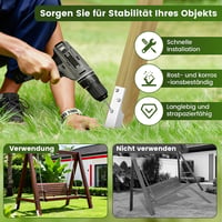 SCHINTILLO Talajhorgony Hintához 4db Galvanizált Acél 3mm 2