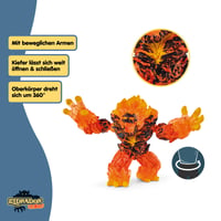 Figurină Schleich Eldrador Creatures Demon de Lavă 70145 cu brațe și maxilar articulate, monstru de colecție pentru copii, 23x8x14 cm 4