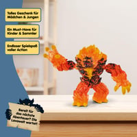 Figurină Schleich Eldrador Creatures Demon de Lavă 70145 cu brațe și maxilar articulate, monstru de colecție pentru copii, 23x8x14 cm 7
