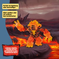 Figurină Schleich Eldrador Creatures Demon de Lavă 70145 cu brațe și maxilar articulate, monstru de colecție pentru copii, 23x8x14 cm 6