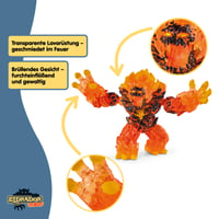Figurină Schleich Eldrador Creatures Demon de Lavă 70145 cu brațe și maxilar articulate, monstru de colecție pentru copii, 23x8x14 cm 3