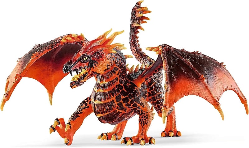 Figúrka Schleich ELDRADOR Creatures Lávový drak 70138 s pohyblivou čeľusťou a krídlami, 20x14x15 cm, pre dievčatá a chlapcov