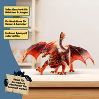 Figúrka Schleich ELDRADOR Creatures Lávový drak 70138 s pohyblivou čeľusťou a krídlami, 20x14x15 cm, pre dievčatá a chlapcov 8