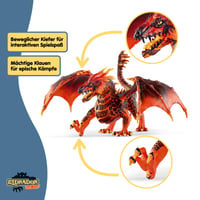Figúrka Schleich ELDRADOR Creatures Lávový drak 70138 s pohyblivou čeľusťou a krídlami, 20x14x15 cm, pre dievčatá a chlapcov 3