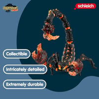 Schleich Eldrador Creatures Lávový škorpión s pohyblivými klepetami a žihadlom, 70142 fantasy figúrka pre chlapcov a dievčatá, od 7 rokov, 21x14x 2